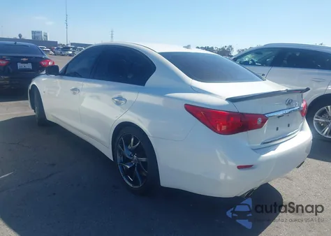 2014 Infiniti Q50 Sport z USA, uszkodzony, nr VIN JN1BV7AP4EM676355